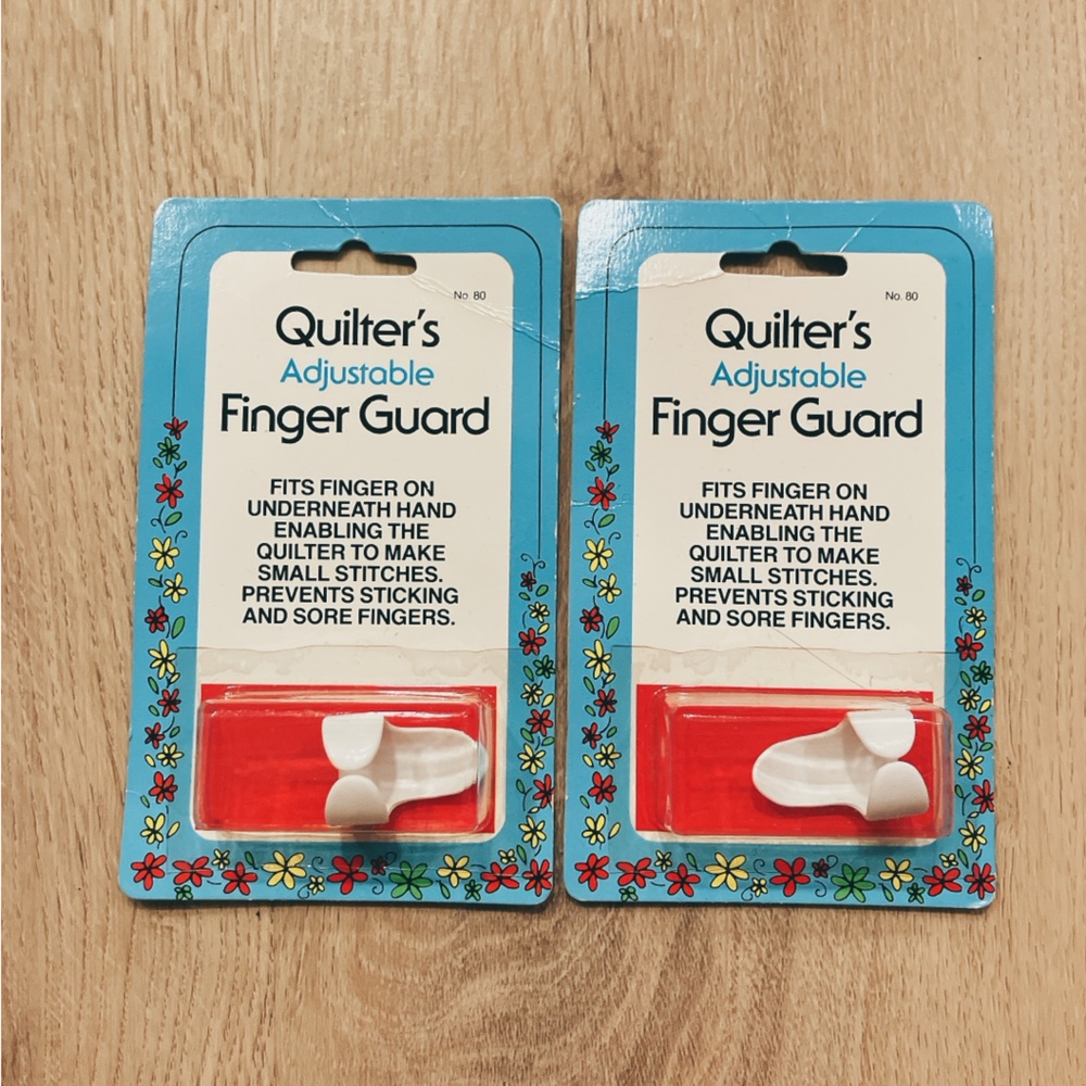 Quilter's Adjustable Finger Guard Set of 2 (White)